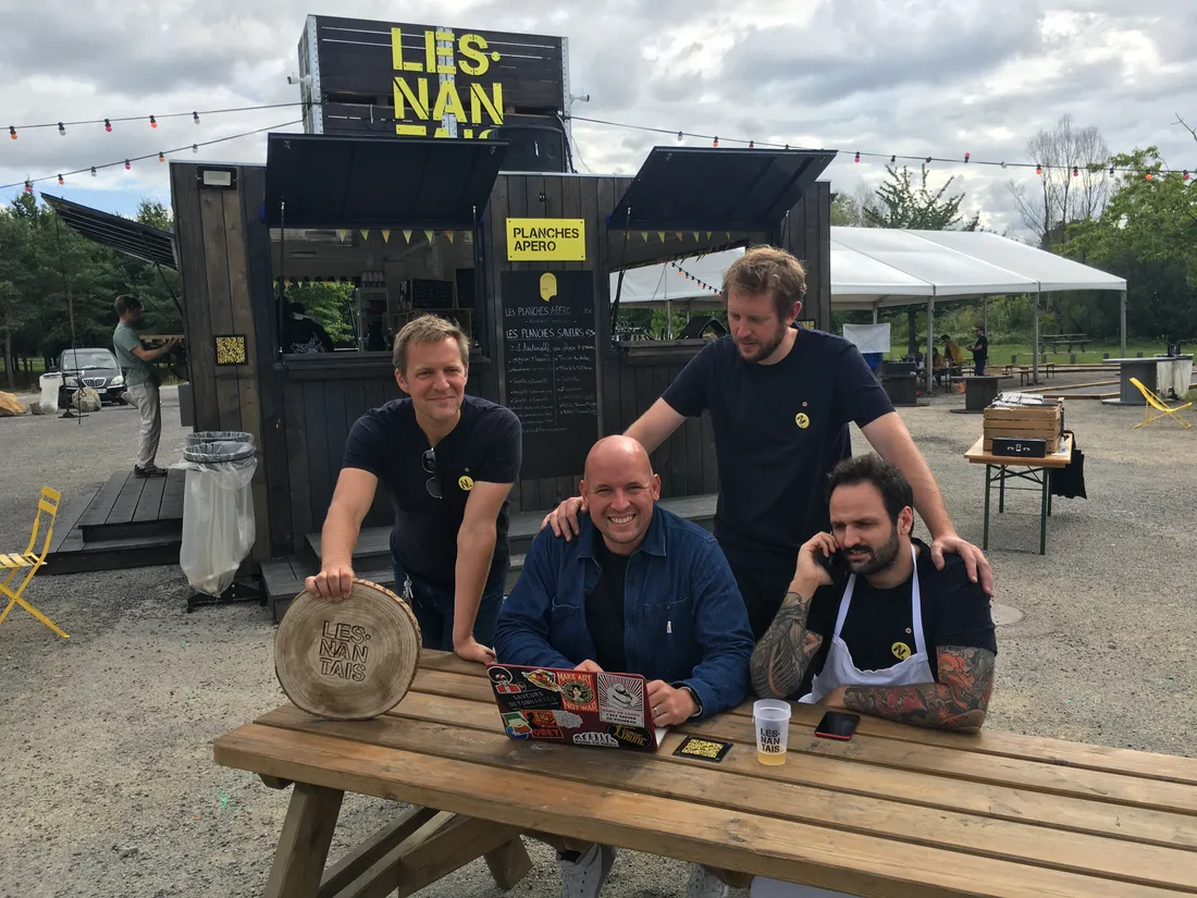 Les 4 créateurs de la guinguette "Les Nantais" à Saint-Herblain